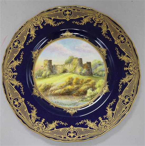 A Royal Worcester cabinet plate decorated by Henry Ayrton 27cm.